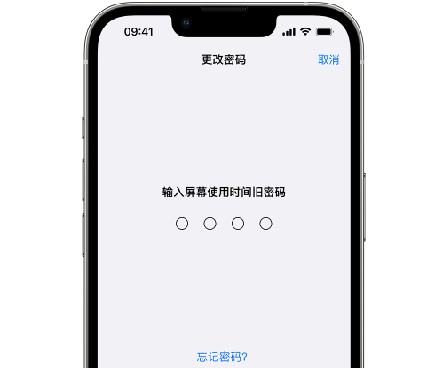 工业园区iPhone屏幕维修分享iPhone屏幕使用时间密码忘记了怎么办 