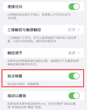 工业园区苹果授权维修站分享iPhone轻点无法唤醒怎么办 