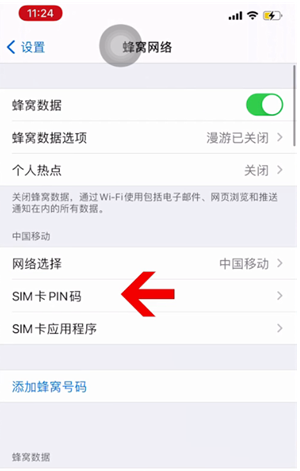 工业园区苹果14维修网分享如何给iPhone14的SIM卡设置密码 