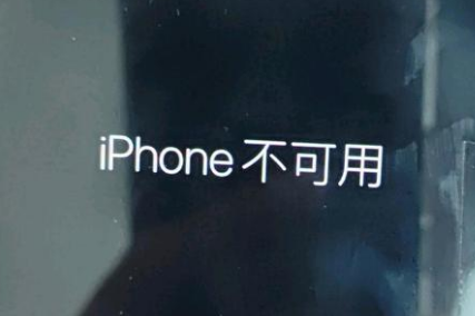 工业园区苹果服务网点分享锁屏界面显示“iPhone 不可用”如何解决 